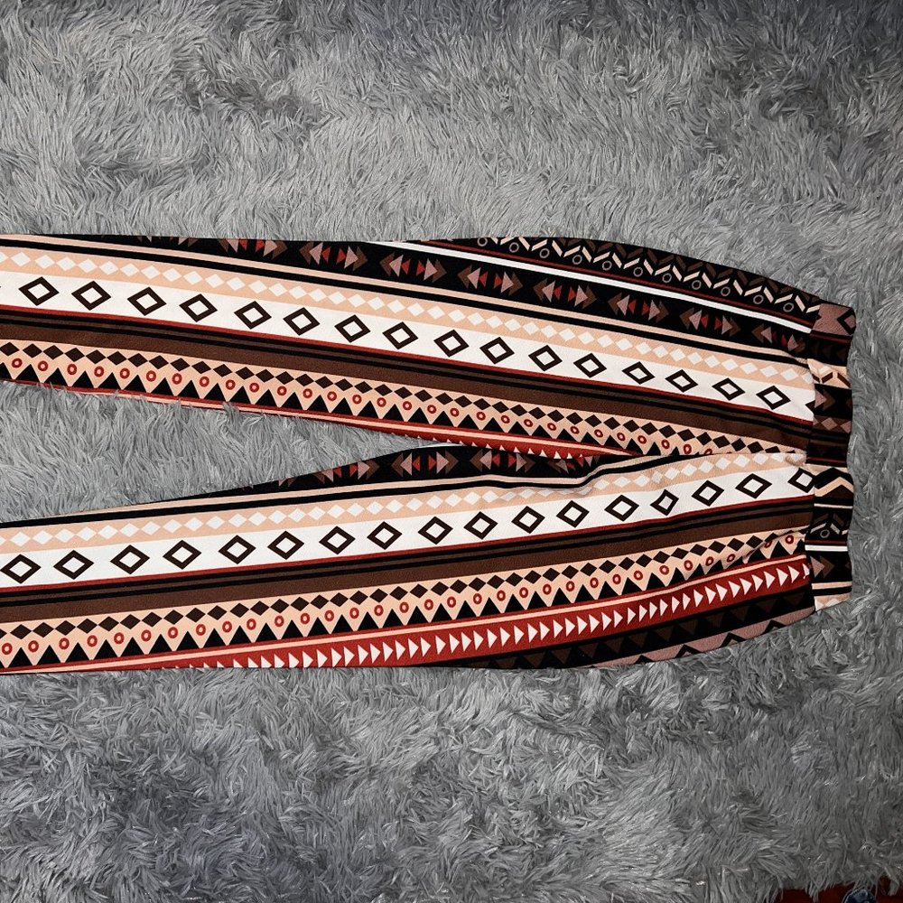 Tribal Print Skinny Dress Pant